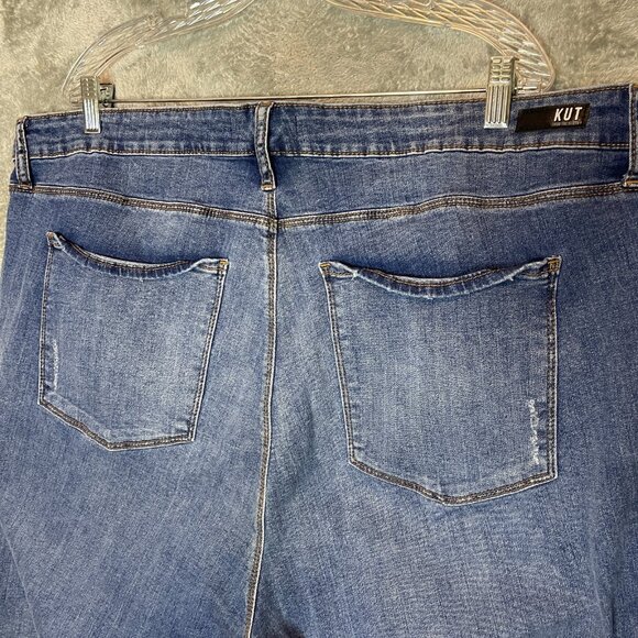 Kut from the Kloth Women Ana High Rise Fab Ab Flare Stretch Denim Jean 24W Plus - Picture 5 of 11